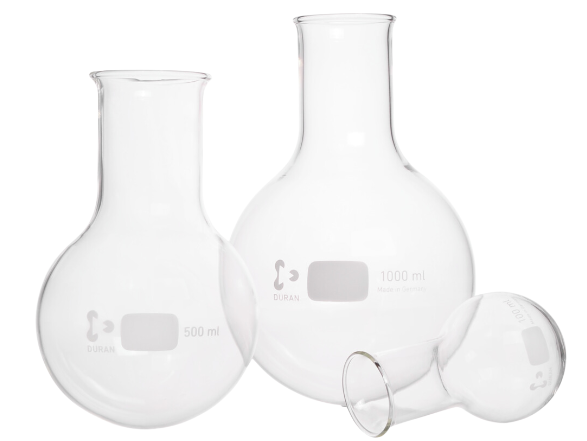 BALLON DURAN® A FOND ROND, A COL LARGE ET BORD EVASE, 100 ML ( X 10 )